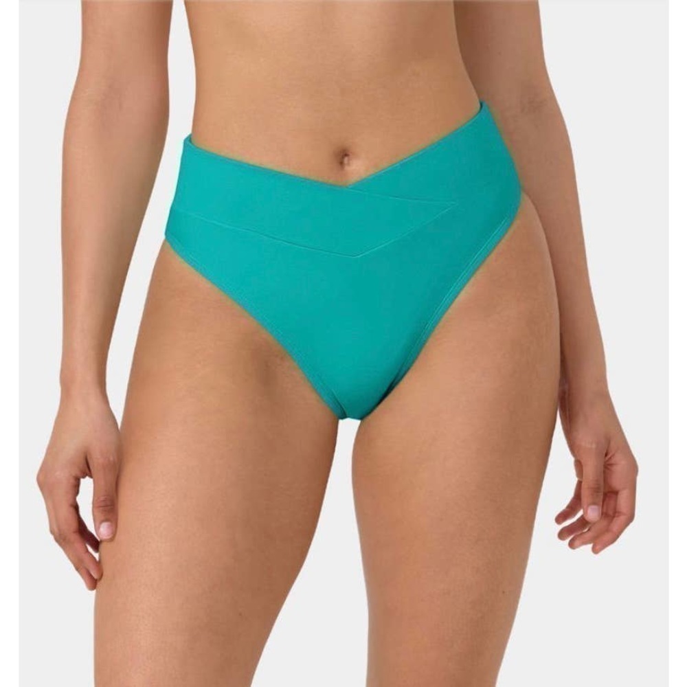 HALARA SWIMWEAR Crossover Bikini Bottom Swimsuit |‎ SMALL